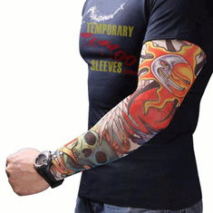 Férfi női nejlon tetoválás karú ujjak rugalmas hűvös UV napvédő kerékpározás horgászmászás  