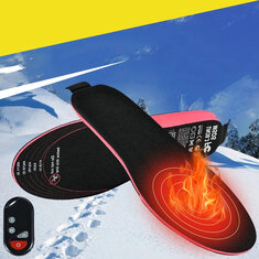 1 Paar EVA Unisex Elektrisch beheizte Einlegesohlen LED Drahtlose Fernbedienung Thermische wiederaufladbare Heizung Warme Auflage für Wintersport