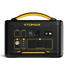 [US Direct] VTOMAN Jump1000 휴대용 전원 공급 장치 1000W (유즈 2000W), 1408Wh LiFePO4 배터리 발전기, 1000W AC 충전구, 100W USB 포트, 캠핑 및 집 내장을 위한 태양광 발전기