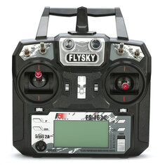 FlySky FS-i6X i6X 10CH 2.4GHz AFHDS 2A Transmisor de Radio RC con Receptor FS-iA10B para Drones RC de FPV, Vehículo de Ingeniería, Barco Robot