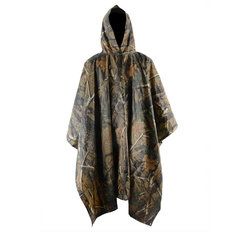 Outdooors Camping Camouflage Rain Coat Αδιάβροχη Ζούγκλα Πόντσο για Κυνήγι