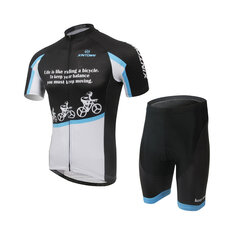 XINTOWN Fahrradtrikot und Bib-Sets weiß schwarz, Ropa Ciclismo Sommerset, Herren-Radfahrerbekleidung Top Bottom
