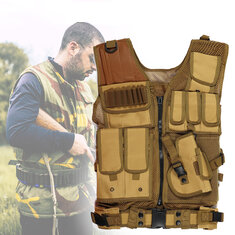 Jacht Tactisch Vest Multi-pocket Militair Molle Tijdschrift Lichtgewicht CS Outdoor Beschermende Aanval