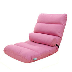 كرسي أريكة لينة قابل للطي بألوان متعددة بمقاس 52 × 110 سم ومقاعد قابلة للتعديل ومريحة مع وسادة.