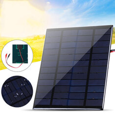 Bảng điều khiển năng lượng mặt trời 10W với kẹp Pin mặt trời đa tinh thể Silicon IP65 Di động chống thấm nước Du lịch cắm trại ngoài trời