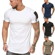 Men's Outdoor Sports T-Shirt Breathable Slim Fitness Short Sleeve Summer Tees Hiking Camping Travel Holiday