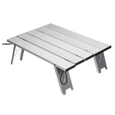 Hordozható szabadtéri összecsukható asztalszék Camping alumínium ötvözetből készült piknikasztal vízálló ultrakönnyű tartós asztal 40x29x12cm