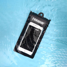 TOSWIM TPU IPX8 Celular à prova d'água Bolsa Suporte para smartphone com tela de toque suspensa para natação ao ar livre para mergulho de natação