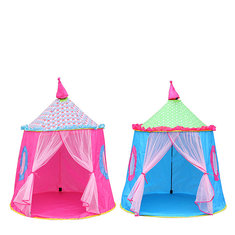 137 × 140CM المحمولة الأميرة خيمة الأطفال في الأماكن المغلقة في الهواء الطلق لعبة صغيرة Wigwam