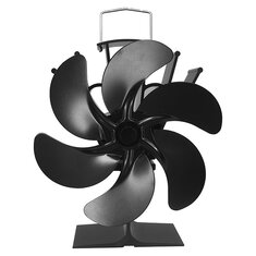 6 Blades Fireplace Fan For Wood Stove Fan Upgrade Designed Silent Operation Eco Friendly Heat Fan