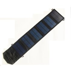 5V 15W USB-Solarladegeräte mit 5 faltbaren Solarmodulen, tragbare Solarzelle, wasserdichte Solarbatterieladegeräte