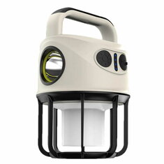 Lanterna LED portátil à prova d'água para camping com 6 modos de luz para acampar ao ar livre de alta capacidade
