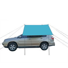 300*150cm Coche toldo lateral tienda de techo 210D tela Oxford Impermeable toldo parasol a prueba de UV para viajes al aire libre cámping