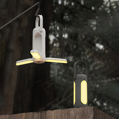 IPRee® Luzes de camping LED exteriores com banco de energia recarregável por USB de 10000 mAh, lanterna portátil, lâmpada de tenda, equipamento de camping