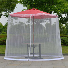 Utendørs paraply Bordskjermkapsling Myggnett Patio Picnic Net Cover Solskjerm Anti-myggnett