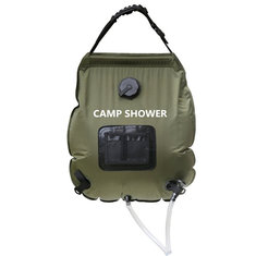 20L składana torba na prysznic na wodę Outdoor Camping Hiking Self Driving Tour Ogrzewanie słoneczne z termometrem