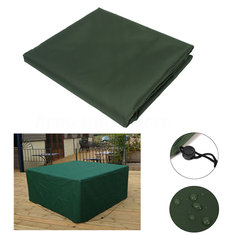 IPRee® Capa de proteção para móveis impermeável em poliéster para 8 lugares para mesa e cadeiras de exterior com dimensões de 196x114x71cm