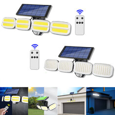 Đèn tường năng lượng mặt trời 1200mAh Thông minh với cảm biến con người, siêu sáng, chống nước cho chiếu sáng ngoài trời, khu vườn, cắm trại và sân hiên.