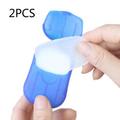 2 PCS IPRee™ 20 stk papirsåpe utendørs rengjøringsutstyr reise sterilisator bærbar håndvask liten ark.