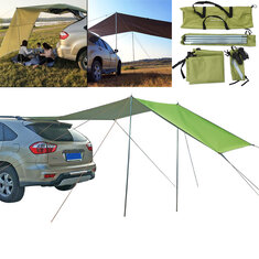210D Oxford Kumaş Araba Yan Tente Çatı Çadırı Su Geçirmez UV geçirmez Güneşlik Kanopi Outdoor Kampçılık Seyahat