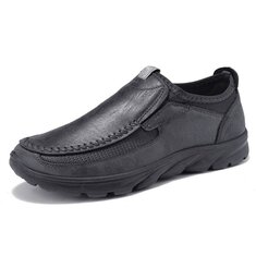 Mænds Soft Sneakers Læder Vandtæt Outdoor Sko Casual Work Walking Running Shoes Fiskesko