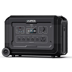 [US Direct] OUPES Mega 3 3600W Portable Power Station 3072Wh Solar Generator AC Outlets (7000W Surge), LiFePO4 Battery Backup 2100W Solar Input, Emergency UPS power station for Home Use, Power Outage