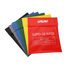 حقيبة سلامة بطارية URUAV مانعة للحريق ومقاومة الانفجار للبطارية LiPo قابلة للنقل 22X18 سم