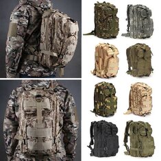 IPRee® 30L Outdoor Tactical Plecak Plecak 600D Nylon Wodoodporny plecak trekkingowy w kamuflażu