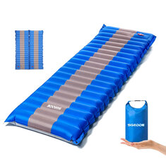 Nafukovacia podložka na spanie SGODDE skladacia prenosná vodotesná vzduchová matrac kempovanie na pláž