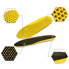 1 Pair Honeycomb Sport Insoles Soft Croppable Shock-Absorbent Breathable Deodorization Insoles for Outdoor Sport Running