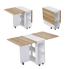 W1400 * D800 * H740MM Składany stół domowy Ruchomy prostokątny prosty wielofunkcyjny stół z 4 stołkami