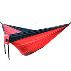 IPRee® 270x140CM Outdoor Portable Doppel-Hängematte Parachute Schaukelbett für Camping und Wandern