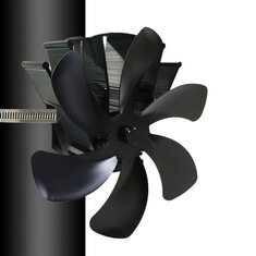IPRee® YL605P 6 Bıçaklı Şömine Fanı Duvara Monte Elektrikli Soba Fanı Sessiz Ahşap Brülör Isı Dağıtım Fanı Ev Kış