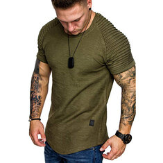 Camiseta masculina respirável de secagem rápida curta Camisa Aptidão Academia Running Camisas Jersey esportiva masculina