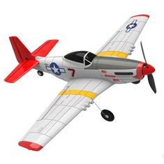 Eachine Mini Mustang P-51D V2 761-5 EPP 400mm Wingspan 2.4G 6-Axis Gyro RC Airplane Trainer Fixed Wing BNF/RTF One Key Return Compatible DSM S-BUS Protocol for Beginner