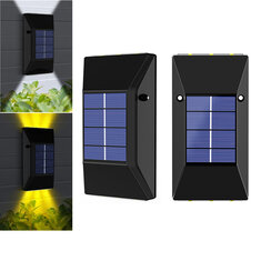 2 ADET Outdoor Solar Işık LED Su Geçirmez Dekorasyon Duvar Lamba Çit Sundurma Ülke Balkon Ev Bahçe Sokak Aydınlatma