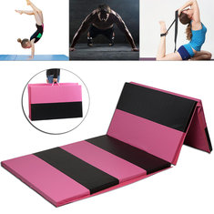 118×47×2 inç Katlanabilir Jimnastik Matı Yoga Egzersiz Jimnastik Hava Yolu Paneli Tumbling Tırmanma Pilates Ped Hava Yolu