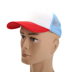 Adult Kids Children Red White Blue Adjustable Baseball Cap Outdoor Activity Sunscreen Sun Hat 