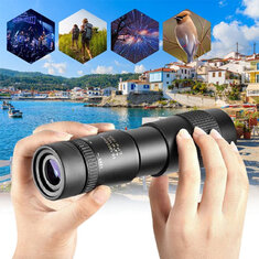 10-30x30 Portable Opvouwbare Mini-Monoculair BAK4 Prisma Dubbele Focus Lens Telescoop Voor Vogels Kijken Wandelen Kamperen Reizen Monoculairs