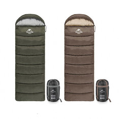 Sac de couchage Naturehike U350 -17℃ en coton creux ultraléger pour l'hiver, sac de couchage en forme d'enveloppe pour adulte pour le camping touristique en plein air, imperméable