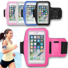IPRee® Funda de brazalete deportivo impermeable para correr en el gimnasio con soporte para pantalla táctil para iPhone 7
