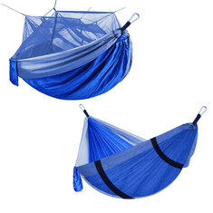 2 personnes Camping en plein air Nylon hamac fort W moustiquaire voyage sac à dos portable hamac charge maximale 400 kg