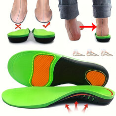 1 Pair Orthotic Foot Insoles Arch Support Damping Sport Insoles Pain Relief Plantar Fasciitis Flat Feet Men Women Insole