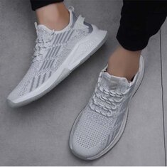 TENGOO New Running Shoes Knitting Breathable Anti-slip Sneaker Casual Lightweight Fashion Running Shoes Outdoor Sports Mountain Hiking Sneakers