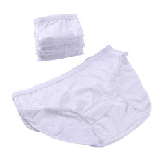 IPRee® 6 częściowy zestaw przenośnej męskiej bielizny jednorazowej z bawełny nie tkanej do podróży na zewnątrz