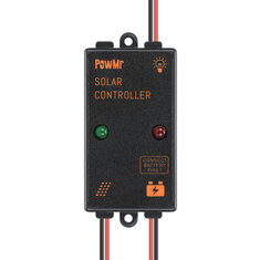 PowMr 5A 12V Solar Panel Charger Controller IP67 for Small Solar Home Use Mini Size Solar Controller
