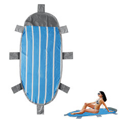 Rozmiar 210x95cm. Nadmuchiwany materac plażowy, składany, odpowiedni do kempingu, pikników i podróży.