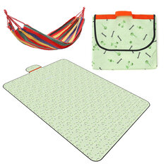 Folding Picnic Mat Waterproof Sleeping Pad Blanket Pad with Hammock Outdoor Camping Picnic Travel