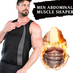 Men's Neoprene Vest Sauna Suit Shaped Vest Heat Sweat Increase Energy Consumption Keep Fit Fitness Shirt