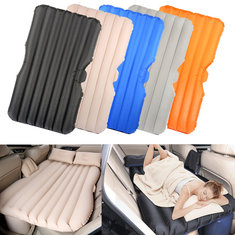 IPRee® SUV Φουσκωτά στρώματα αέρα Πίσω κάθισμα ύπνου Κρεβάτι κάμπινγκ Travel Flocking Pad Μαξιλάρι  